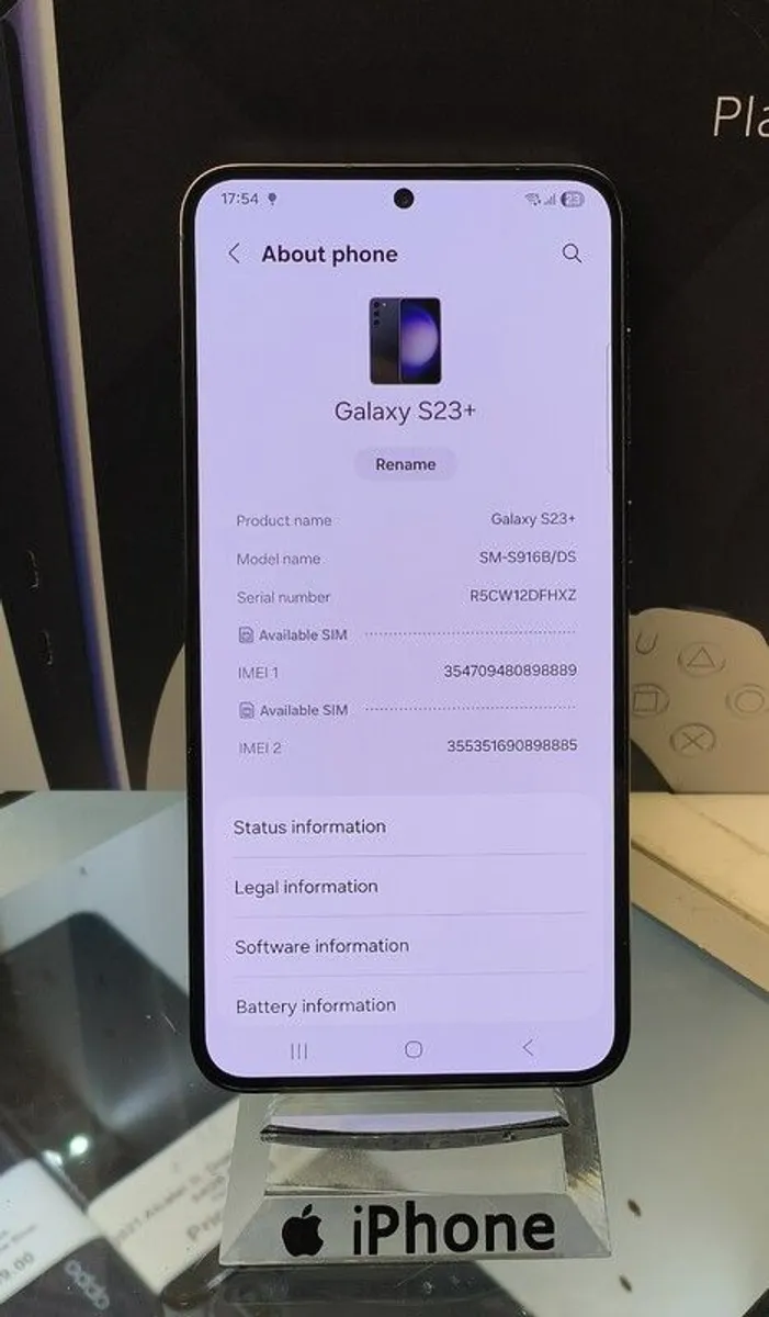 Samsung Galaxy S23 Plus Dual Sim 256GB 8G ram Phantom Black, Unlocked - Image 3