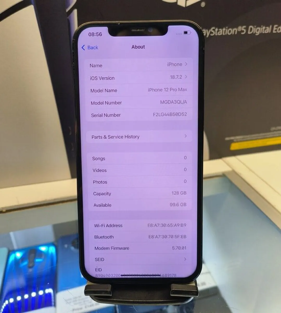 Apple iPhone 12 Pro Max 128GB Pacific Blue, Unlocked has new battery - Image 3