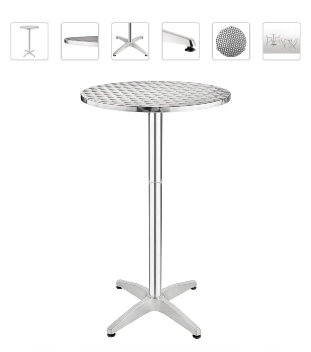 Round Flip Top Pod Tables 600mm - Image 1