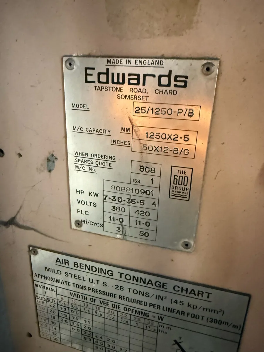 Edward’s truebend 25/1250 - Image 2