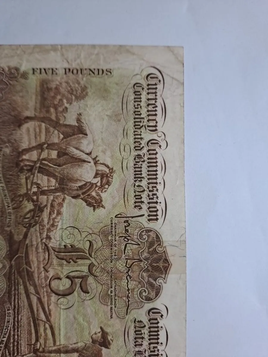 1929 ploughman 5 pound note - Image 2