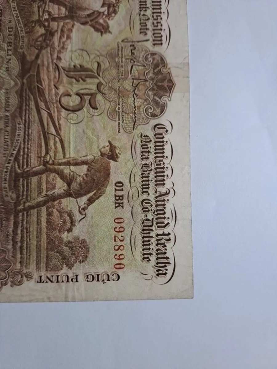 1929 ploughman 5 pound note - Image 3