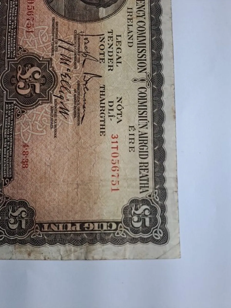 1938 lady lavery 5 pound note - Image 4