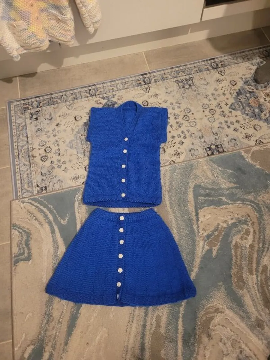 Kids handmade jumper and skirt sets - Image 2