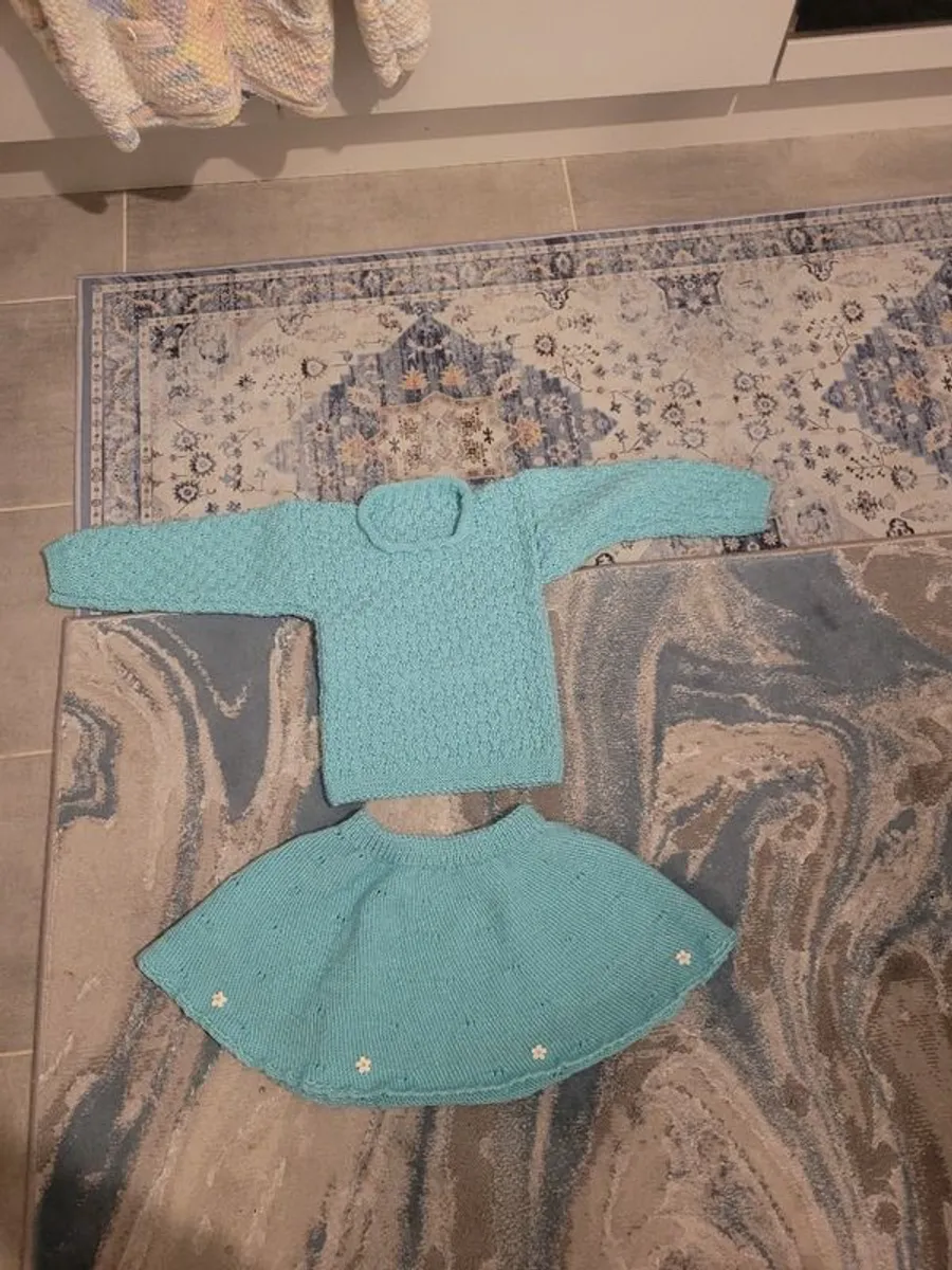 Kids handmade jumper and skirt sets - Image 3