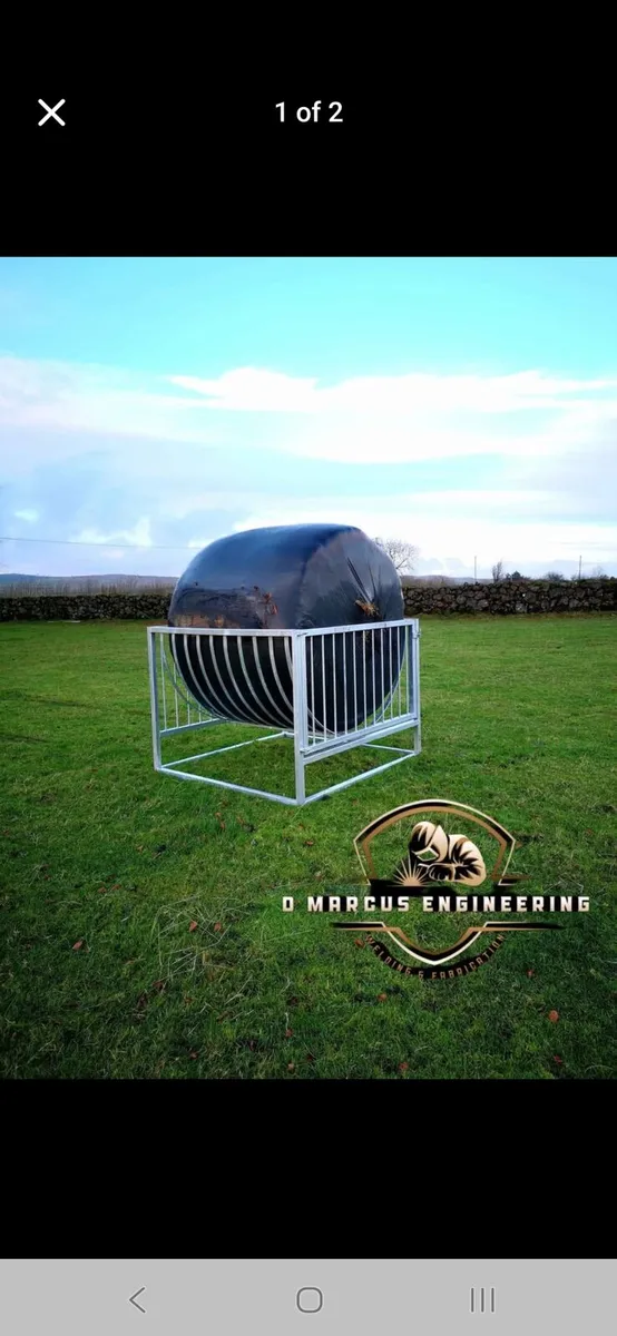 Round bale sheep craddle feeder - Image 1