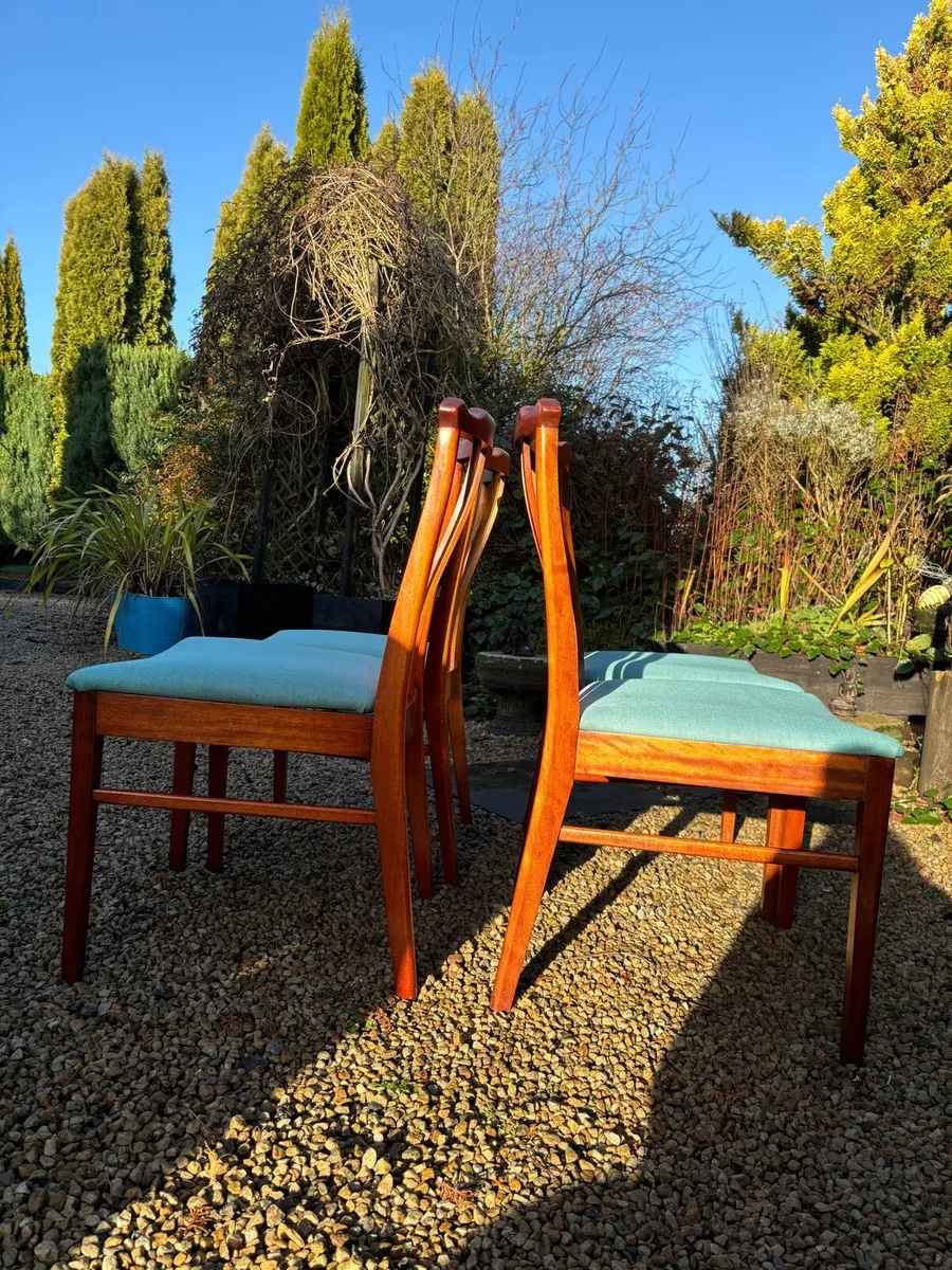 Mid Century Dining Chairs x 4 - Image 3