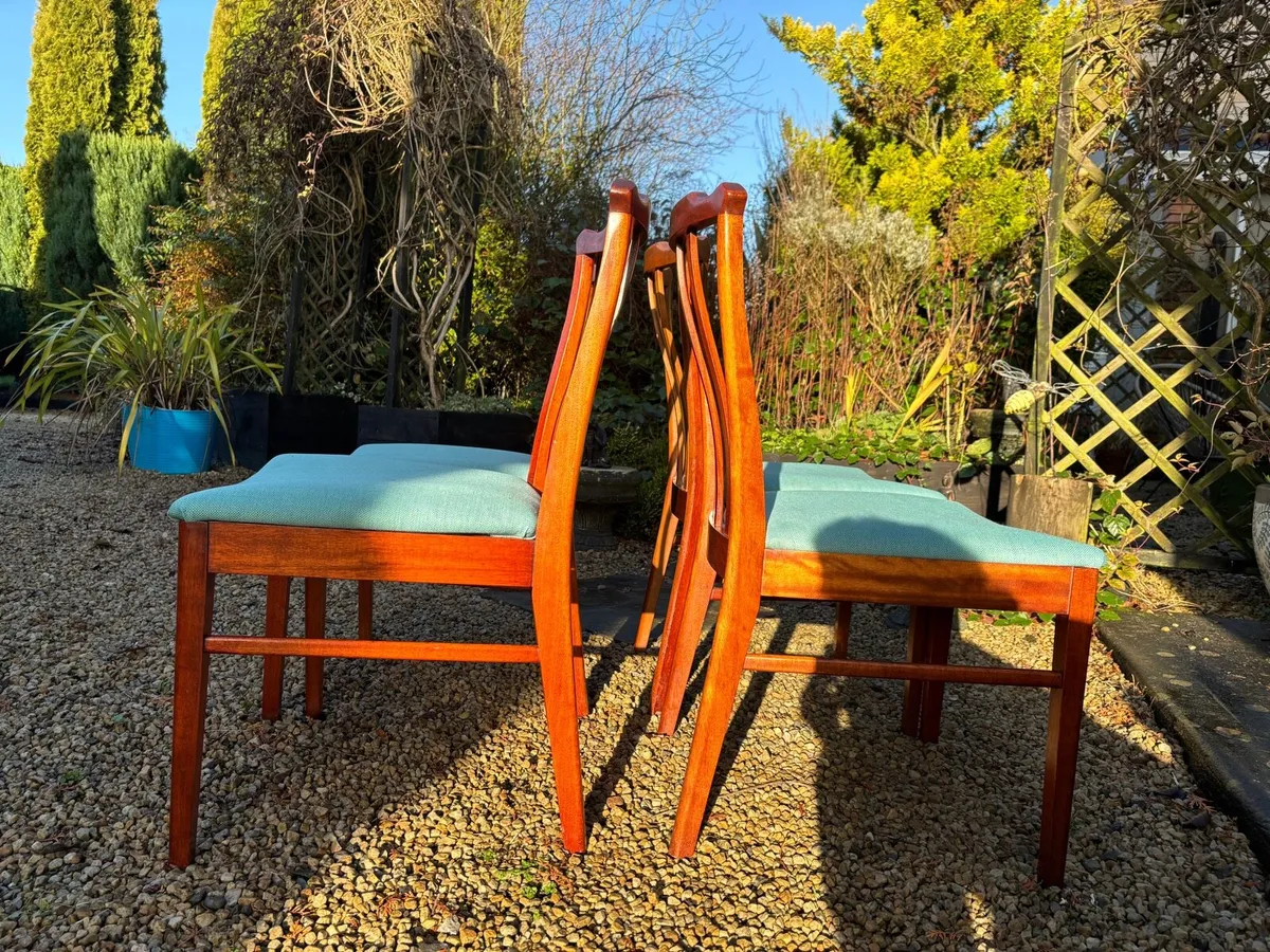 Mid Century Dining Chairs x 4 - Image 4