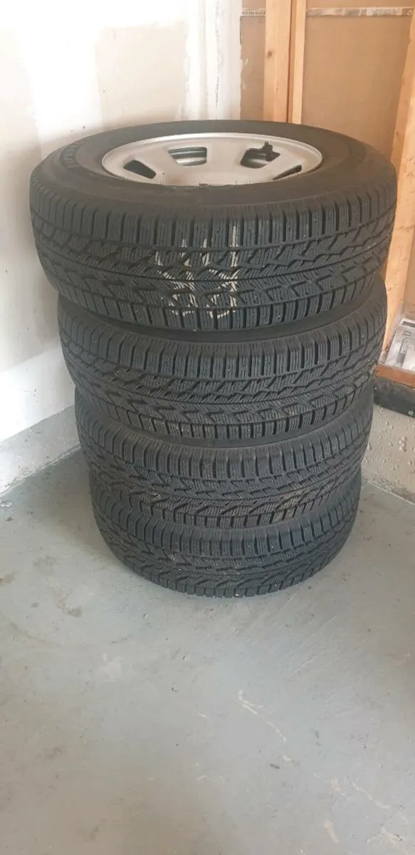 4 Truck wheels with new tyres, trailer wheels - Image 2