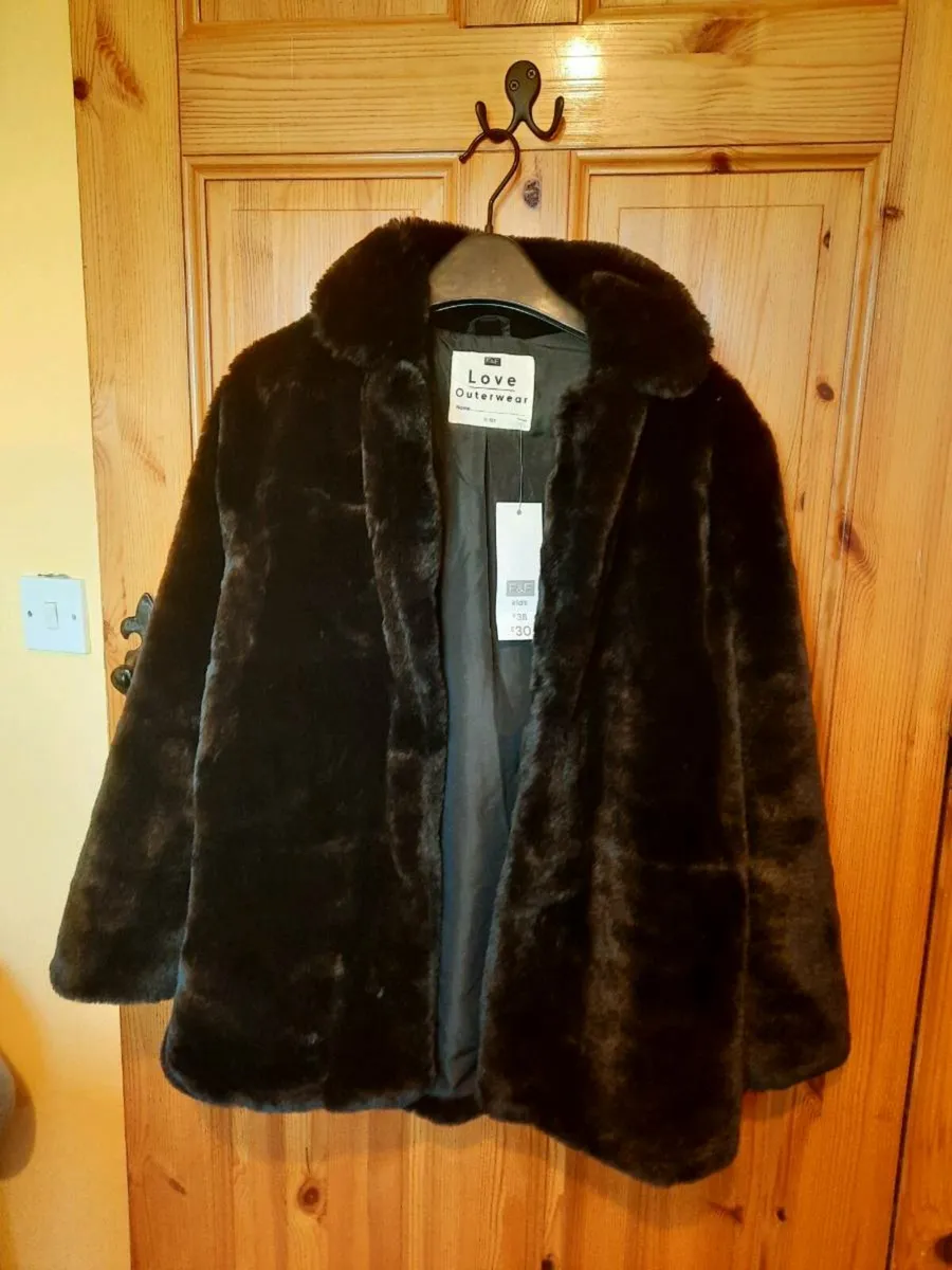 Child age 11-12 faux fur new jacket - Image 1