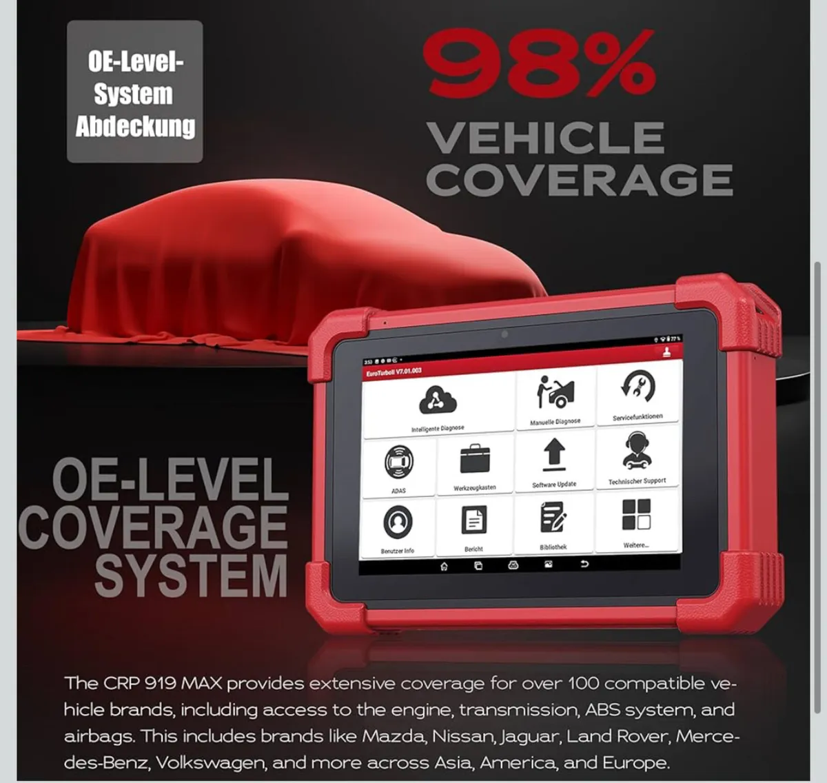 LAUNCH OBD2 Scanner CRP919x BT Diagnostic Tool - Image 3