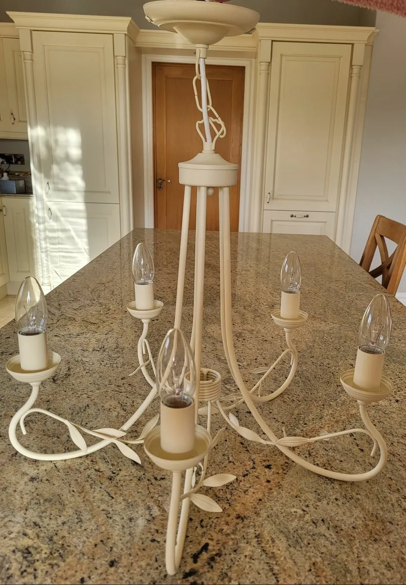 Cream Chandelier Light Fitting - Image 1