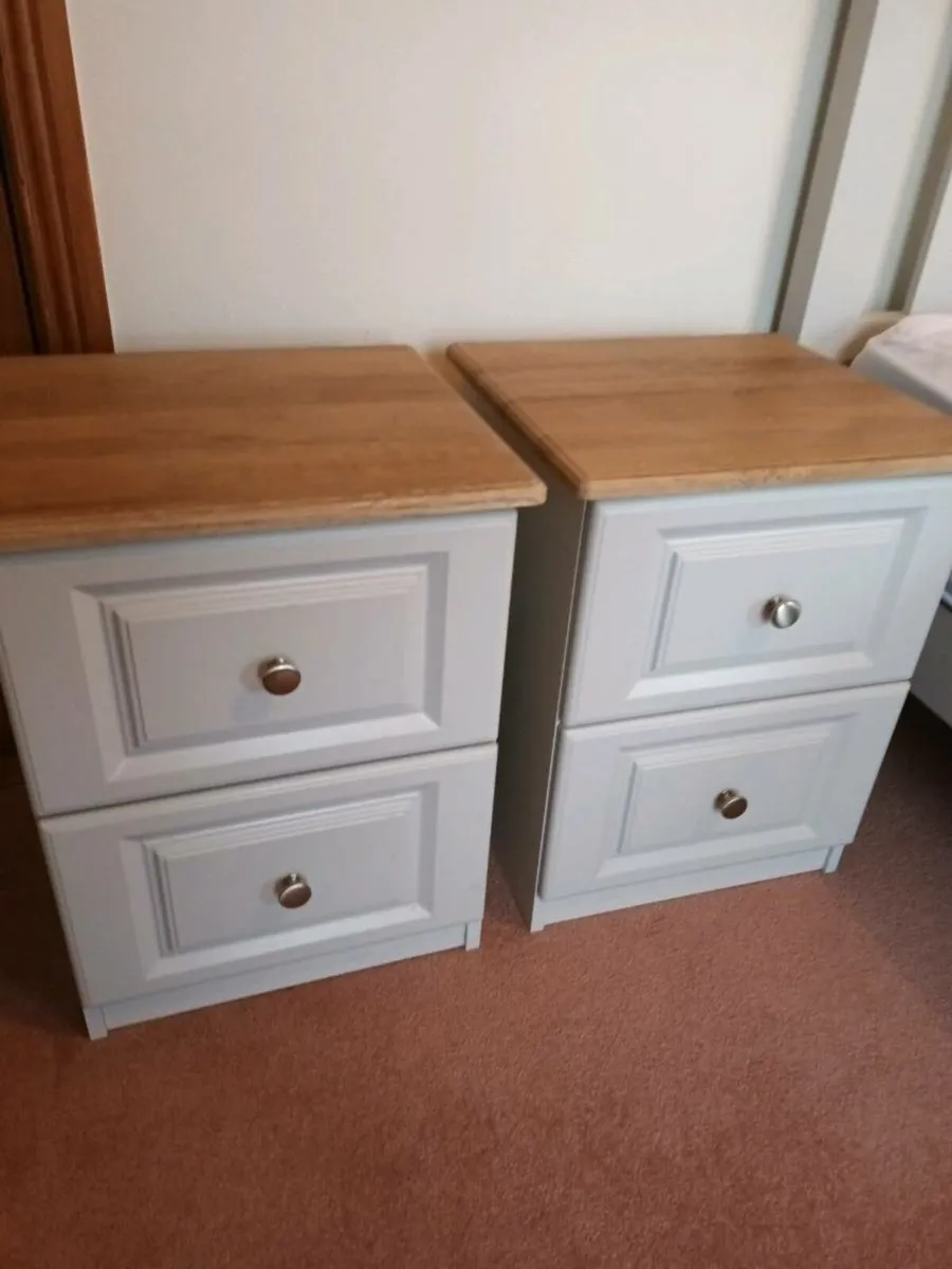 Pair Bedside Lockers - Image 1