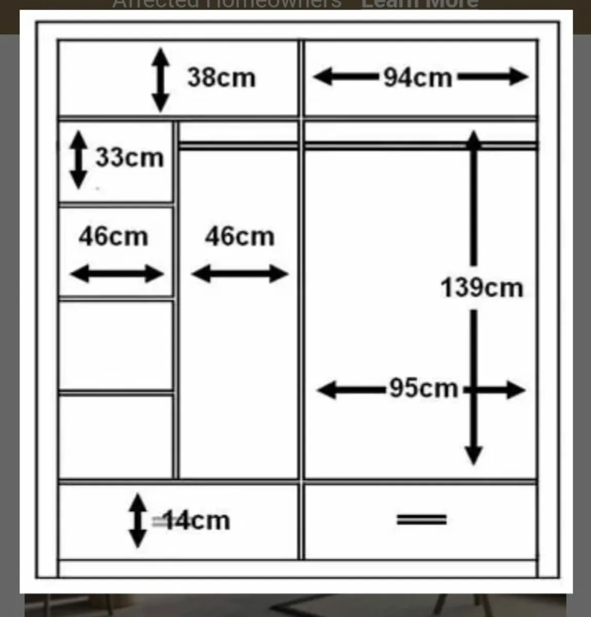 Alpha Sliderobe 2.0m White.No deposit required ✨ - Image 2