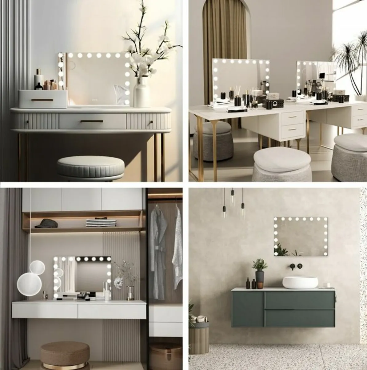 Makeup LED Mirror Cosmetic Dressing Table Dual LED - Image 4