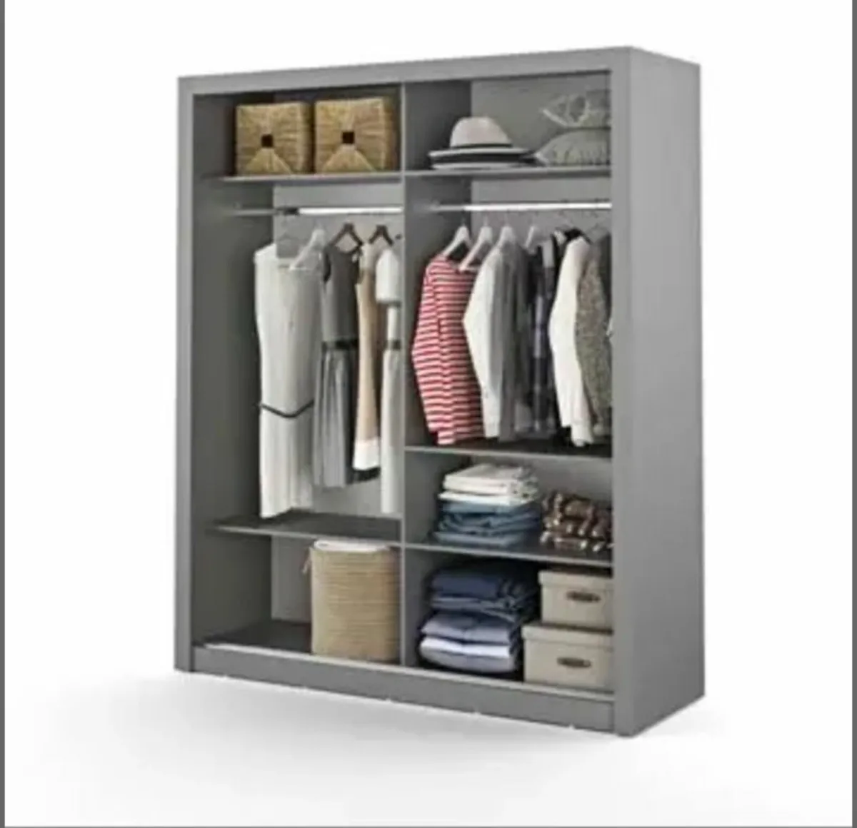 Cuba Sliderobe 1.81m Grey Specifications: Dimensio - Image 2