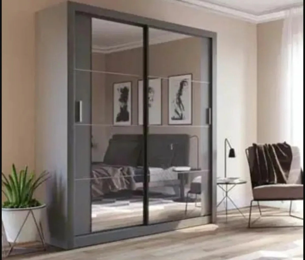 Cuba Sliderobe 1.81m Grey Specifications: Dimensio - Image 4