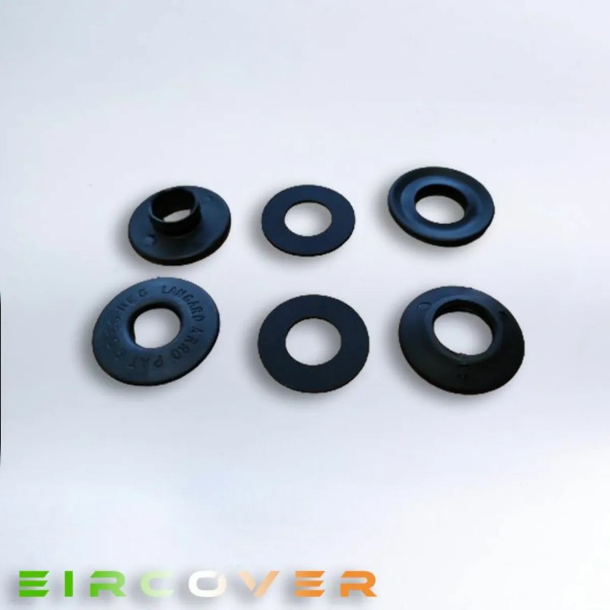 Blue plastic eyelets  12mm - pack of 10 - Image 3