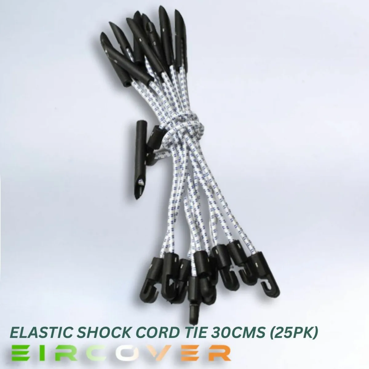 Elastic shock cord tie 30 cm (25 pk ) - Image 2