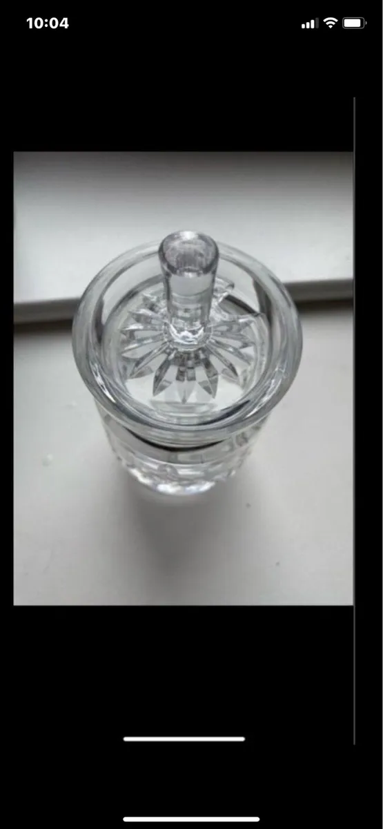 Vintage Waterford Crystal Condiment Jar - Image 3