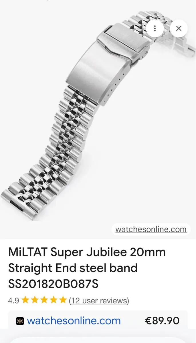 Jubilee bracelet Miltat 20 mm - Image 1