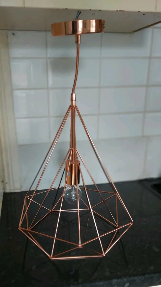 Modern gold metal ceiling light