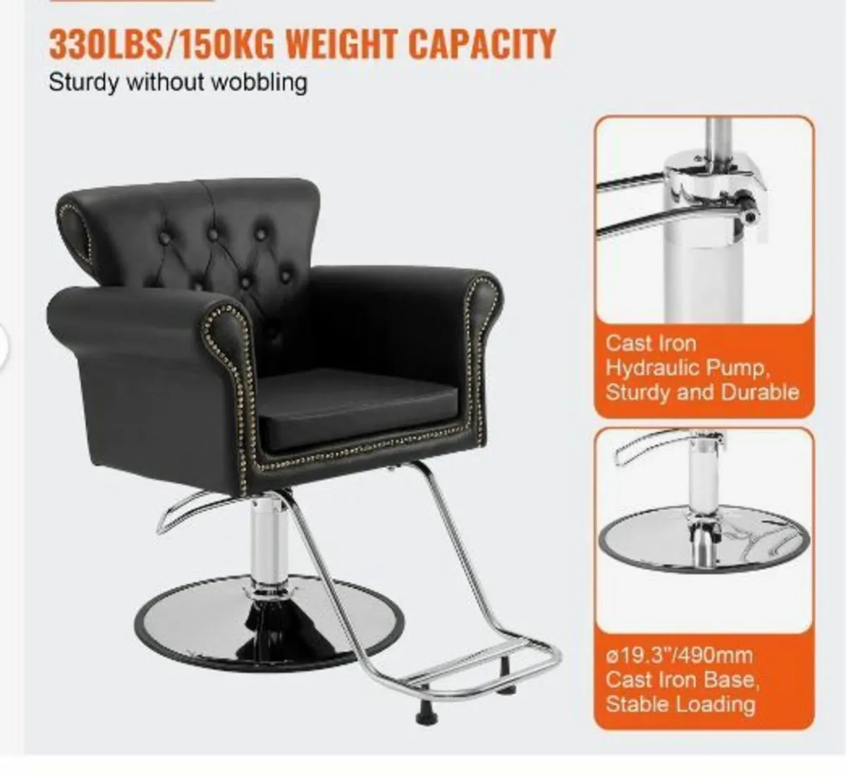 Salon Chair, Barber Chair for Hair Stylist - Image 2