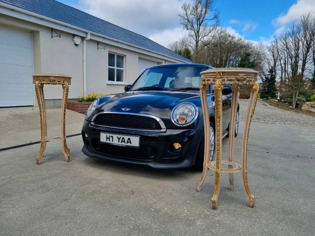 2 Large Egyptian Stands Granite Top  (New) - Image 1
