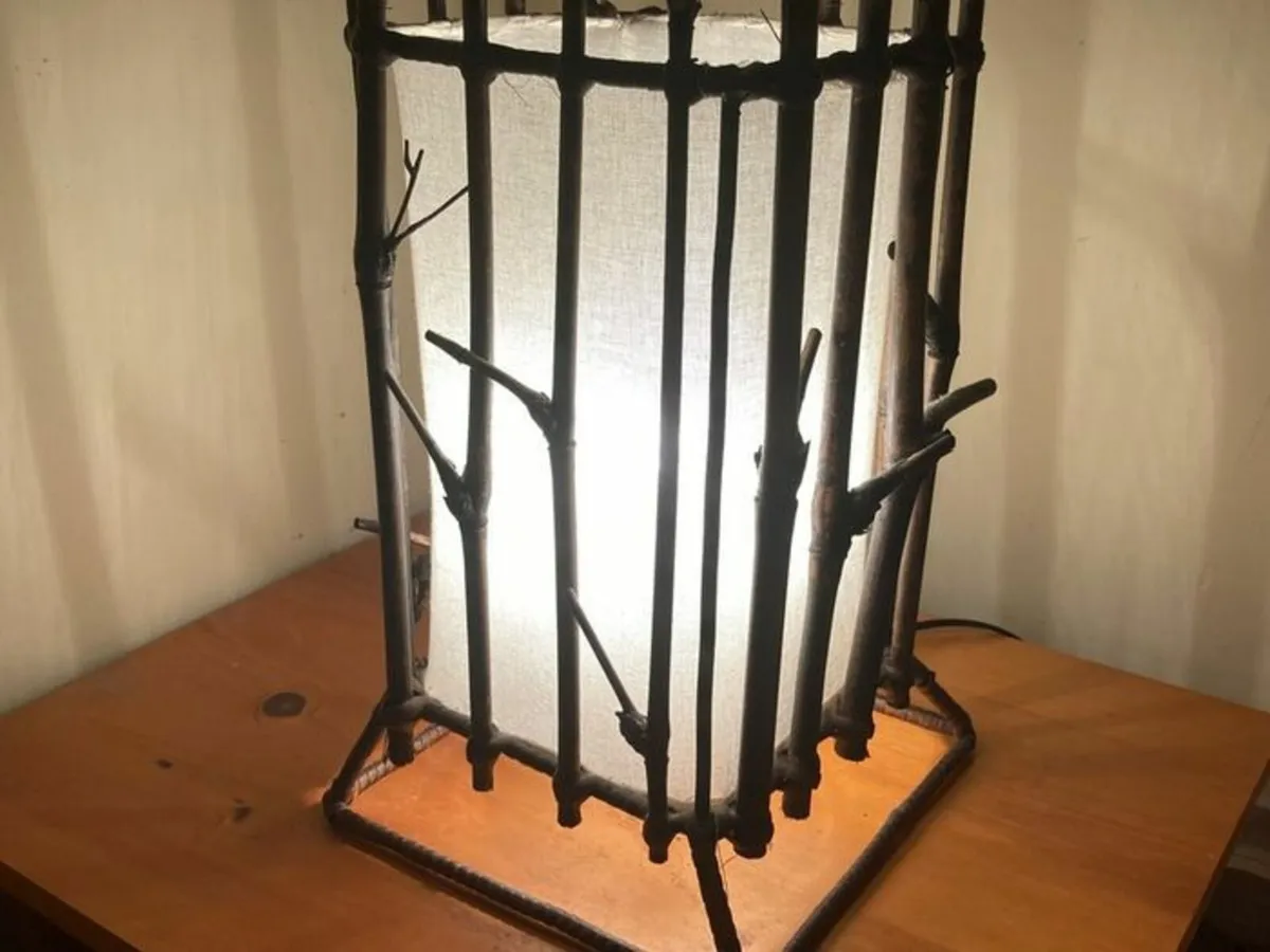 Handmade Rustic Branch / Twig Table Lamp - Image 1