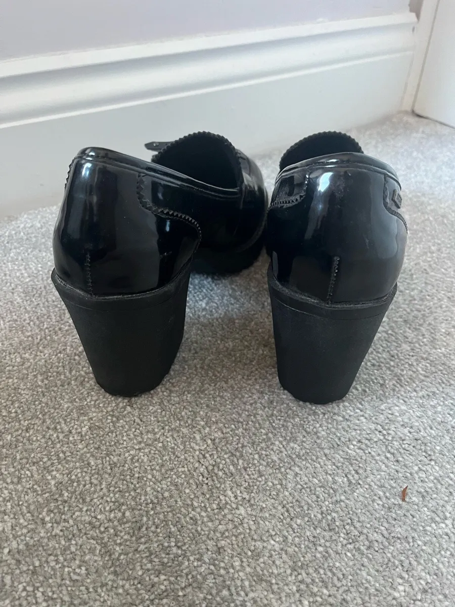 New Black Patent Ladies shoes - Image 4