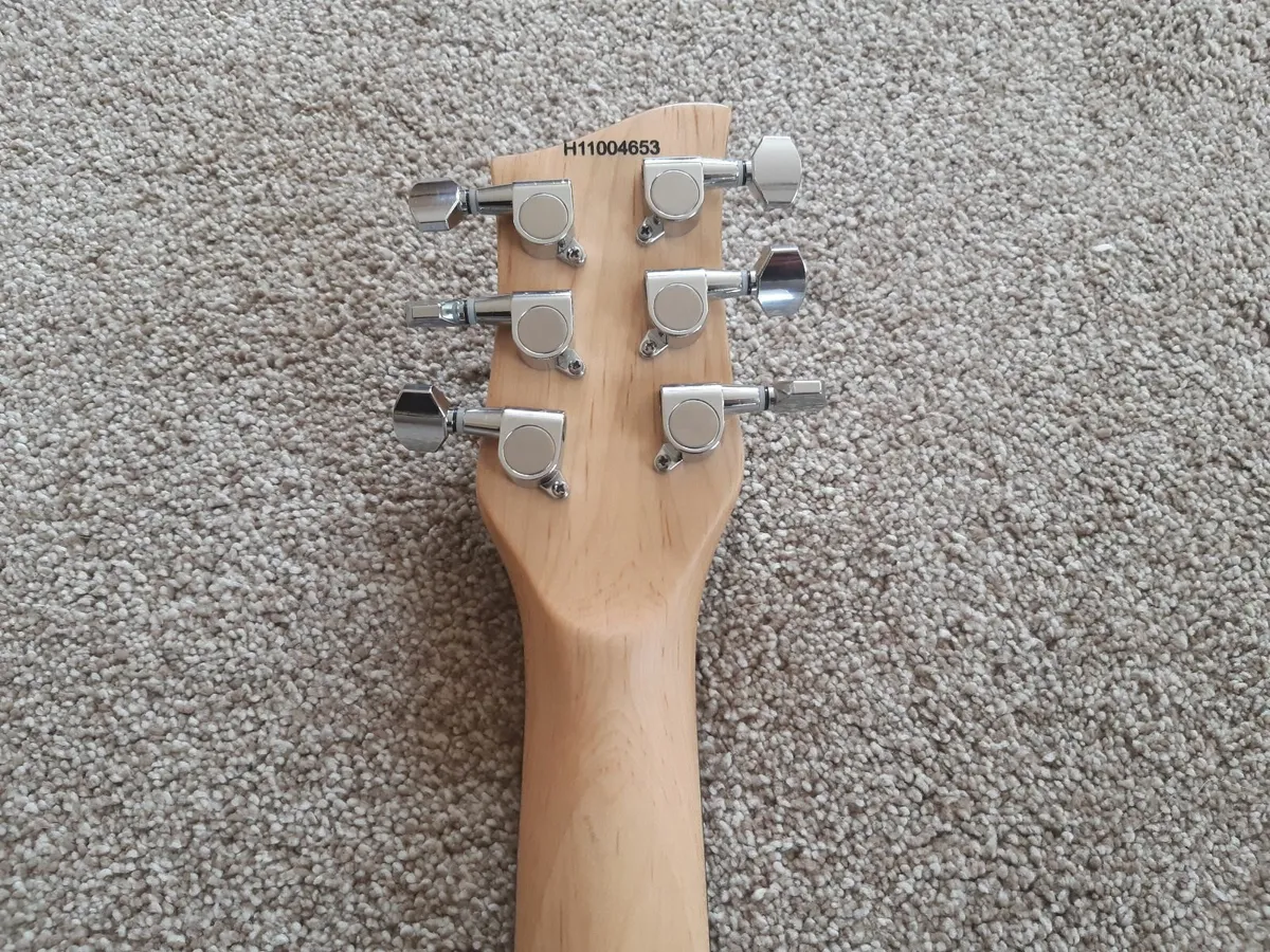 Hofner Shorty Travel Electric Guitar Pink - Image 4