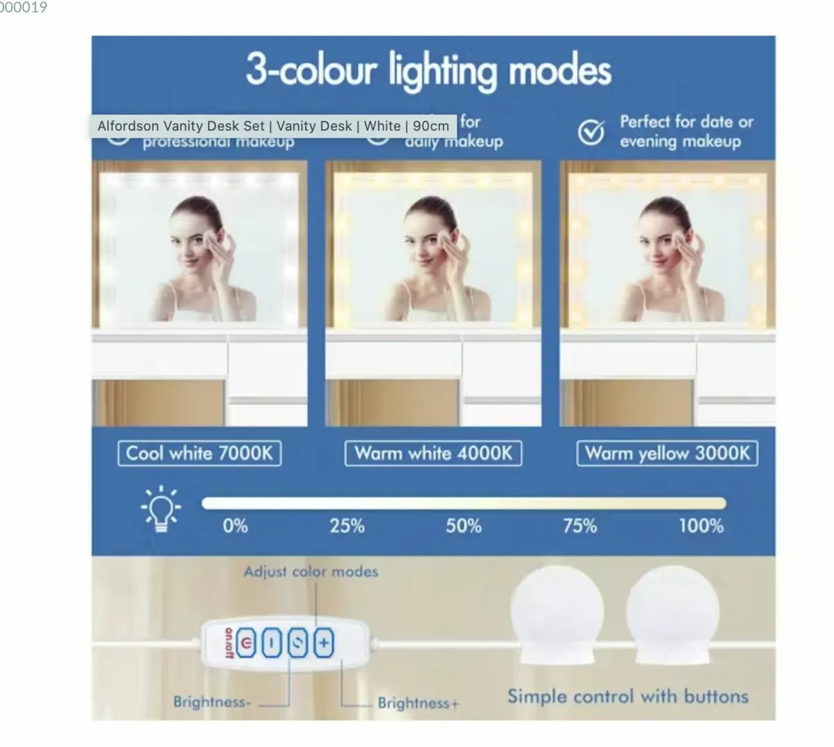 vanity table and stool - Image 2