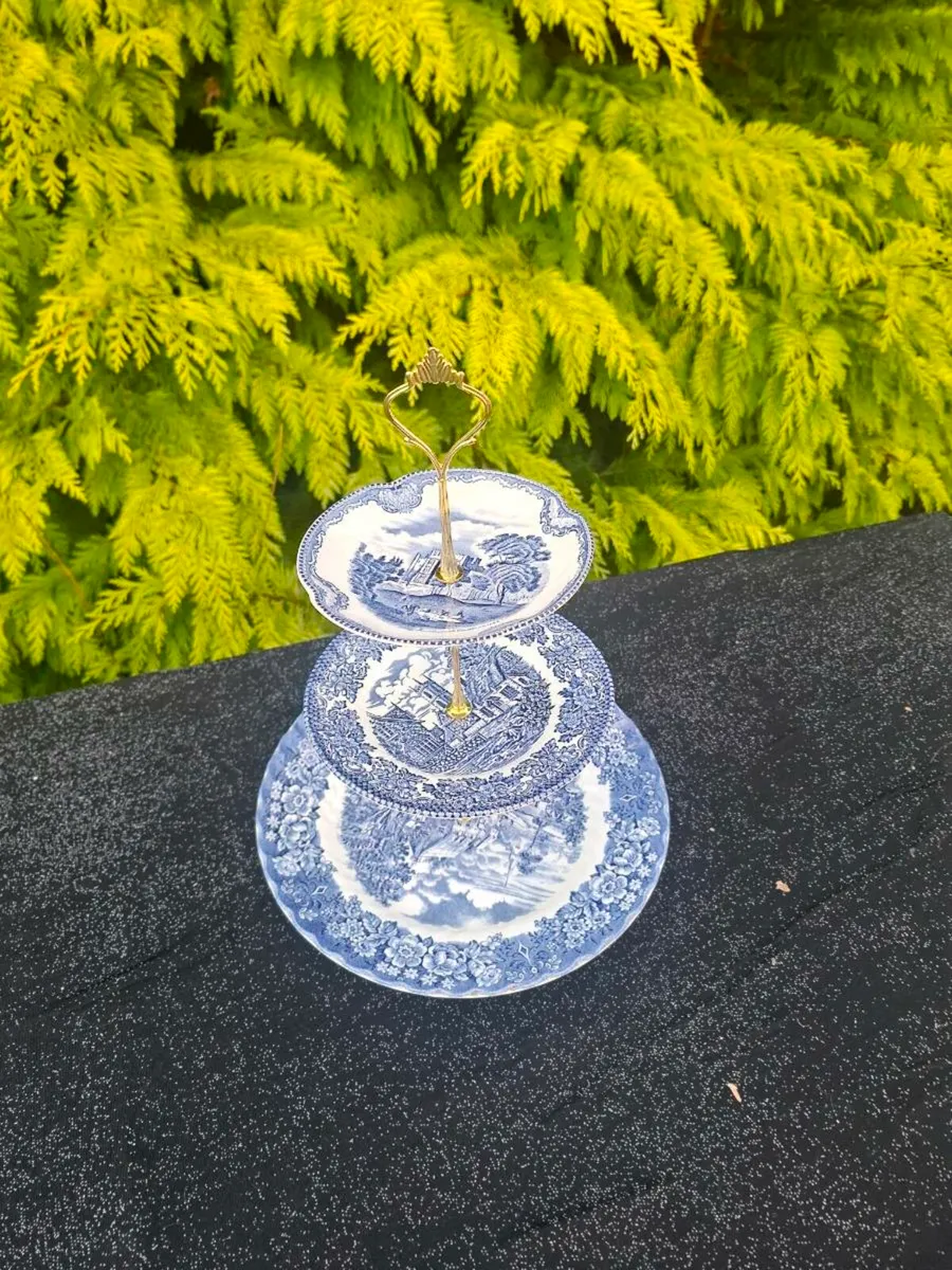 Ceramic blue cake stand - Image 2