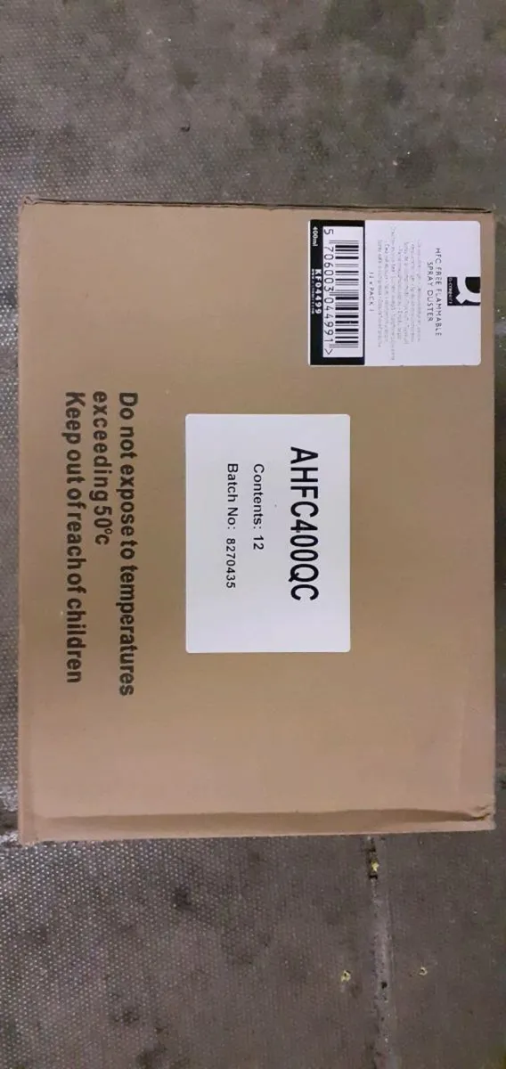 Box of 12 cans of spray duster - Image 2