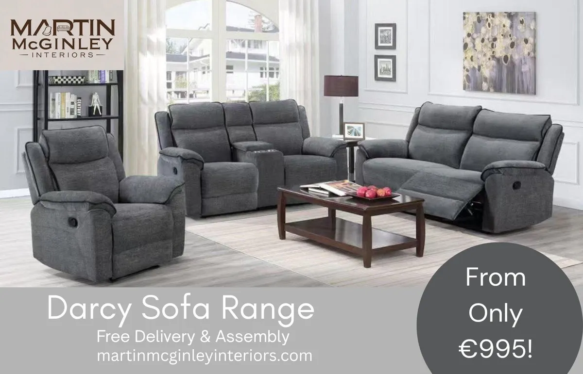 Darcy Sofa Set Free Delivery - Image 1