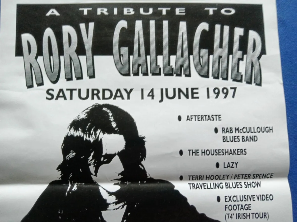 1997 Rory Gallagher Memorial Concert Poster - Image 4