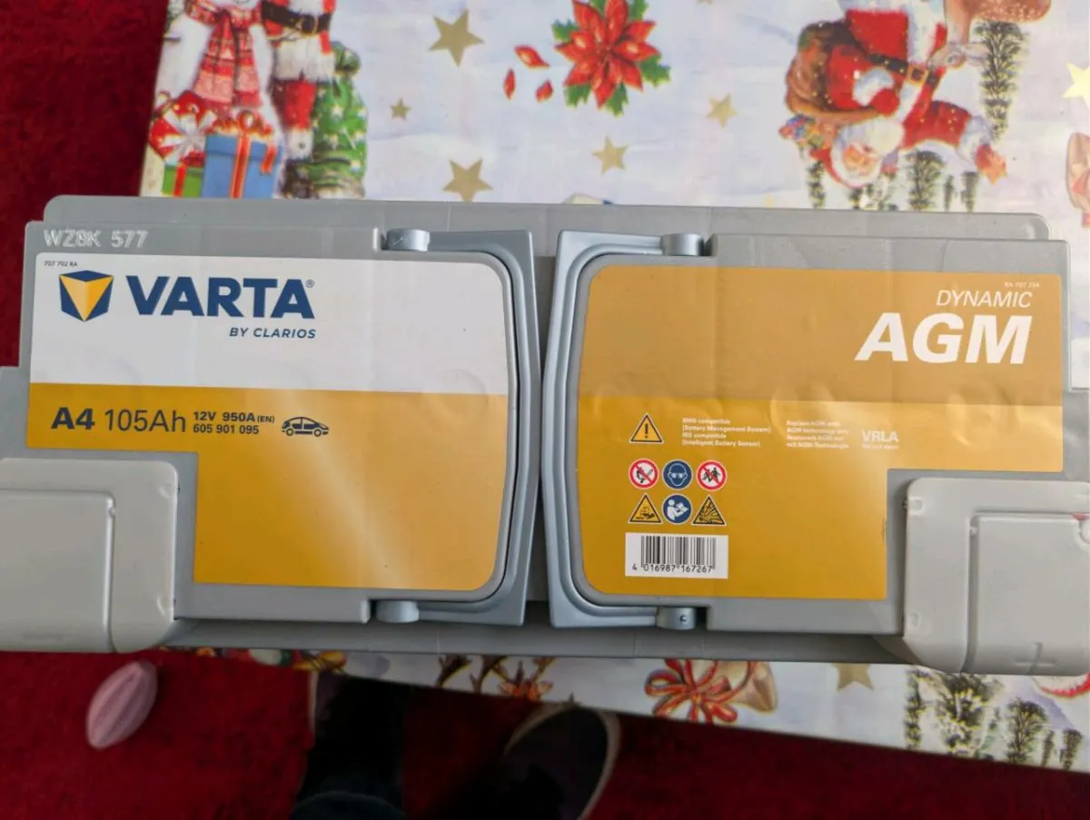 Brand New Varta AGM 105Ah 950CCA Battery – Unused - Image 1
