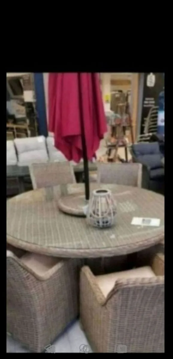 **CLEARANCE** Brand New Basket Rattan 6 Seater - Image 1