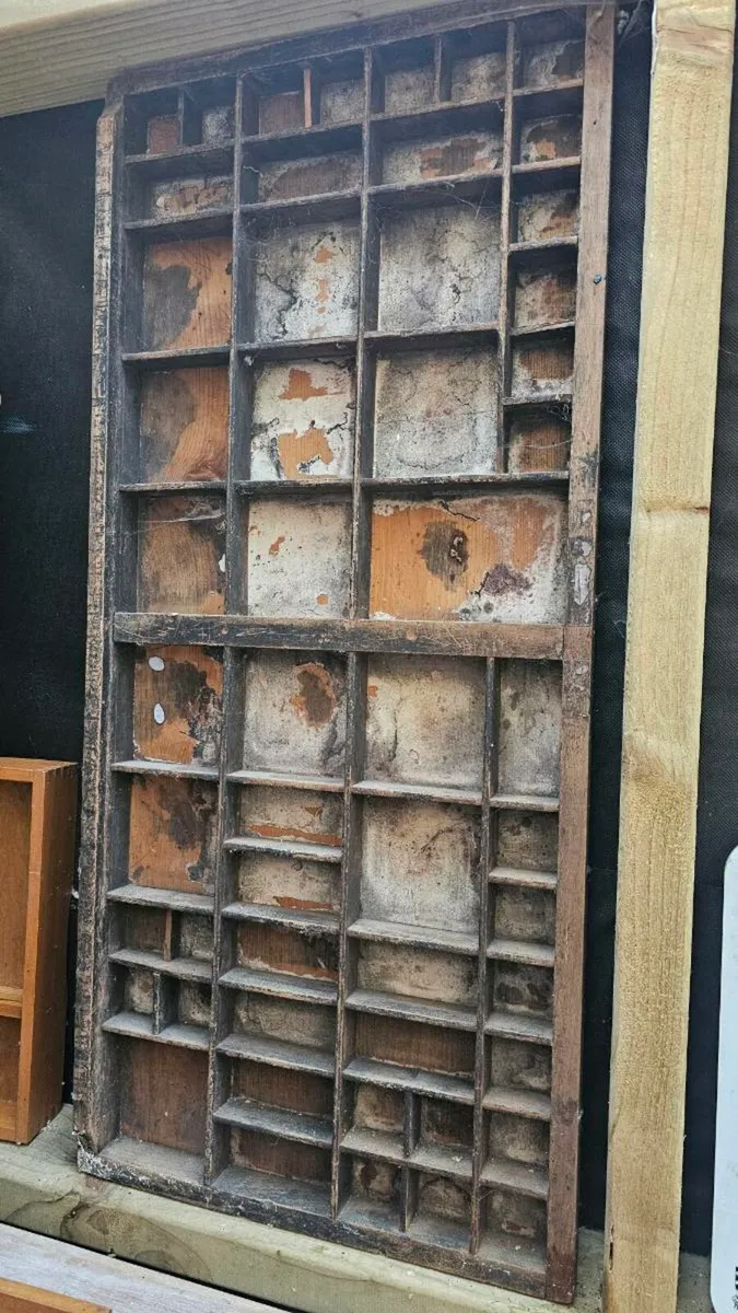 Antique Letterpress Tray - Image 1