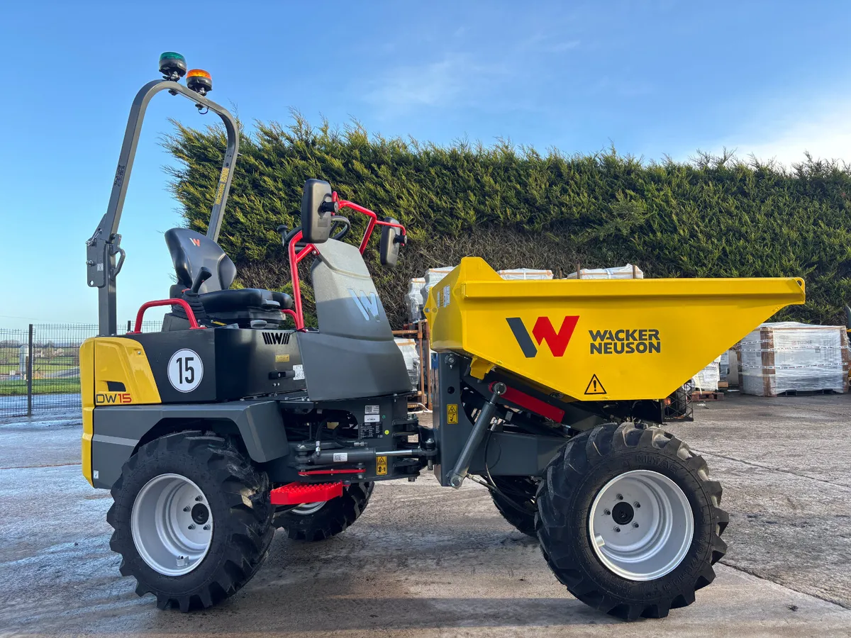 New Wacker Neuson DW15 high tip dumpers in stock - Image 2