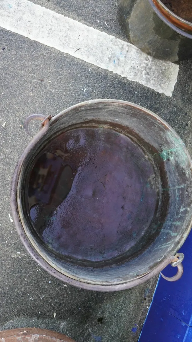 Vintage Brass Hearth Log Bucket - Image 2