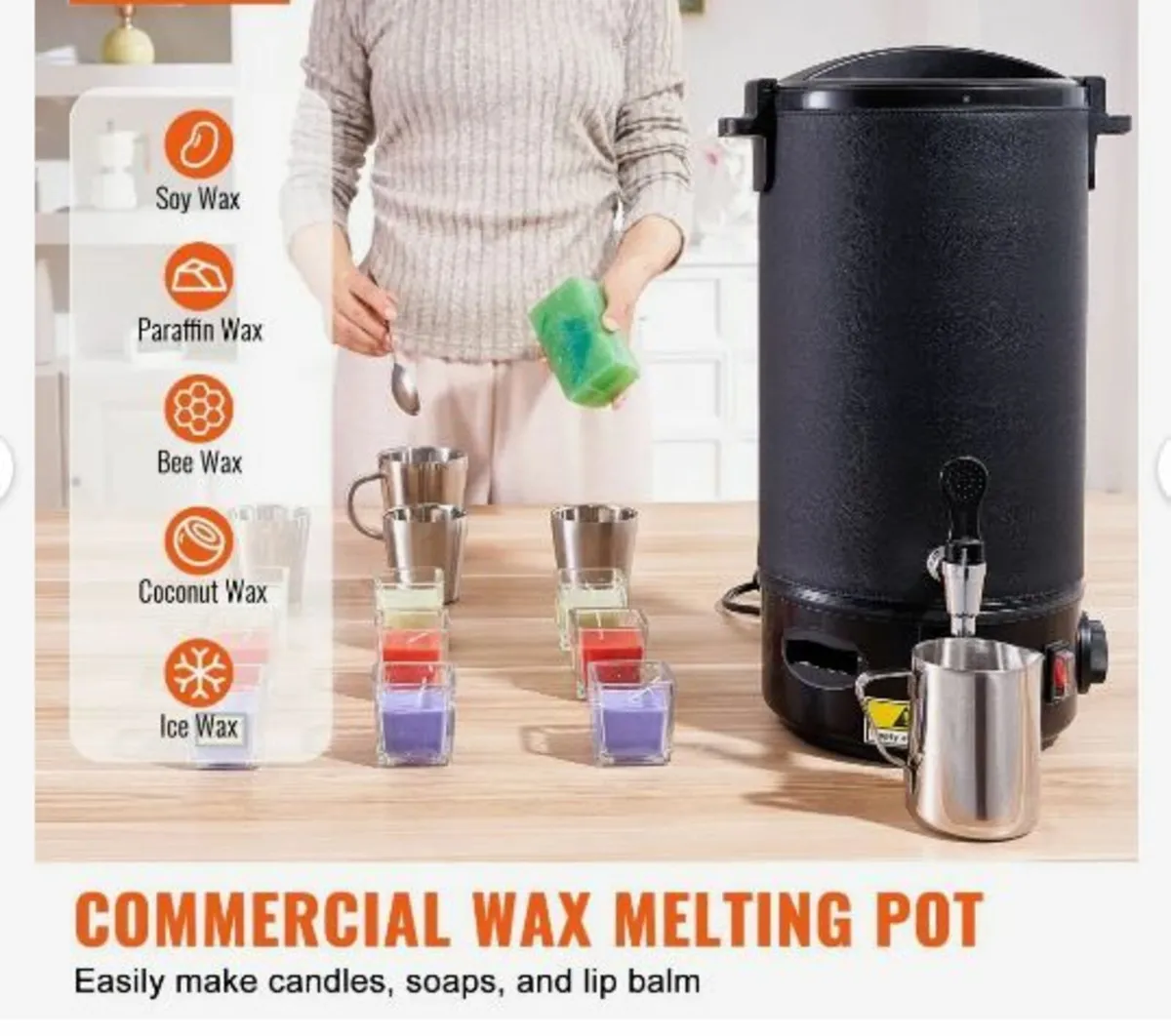 Wax Melter for Candle Making 10Liter - Image 3