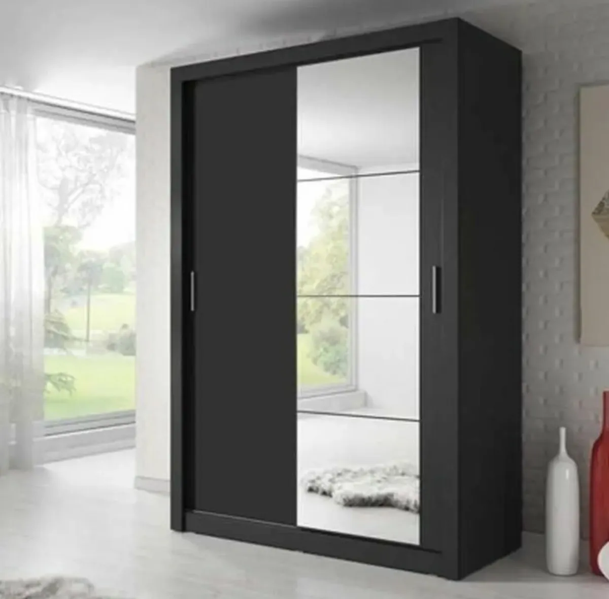 Denmark Sliderobe 1.2m Black.Free delivery 🚚 - Image 1