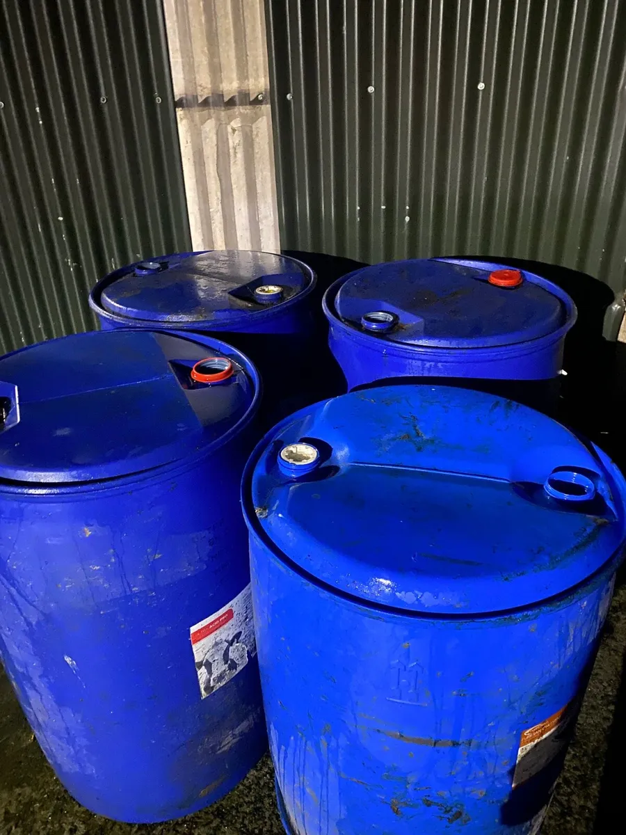 Blue barrels