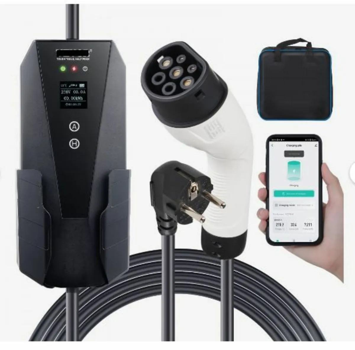 Portable EV Charger Type 2, 16A 3.7 kW - Image 1