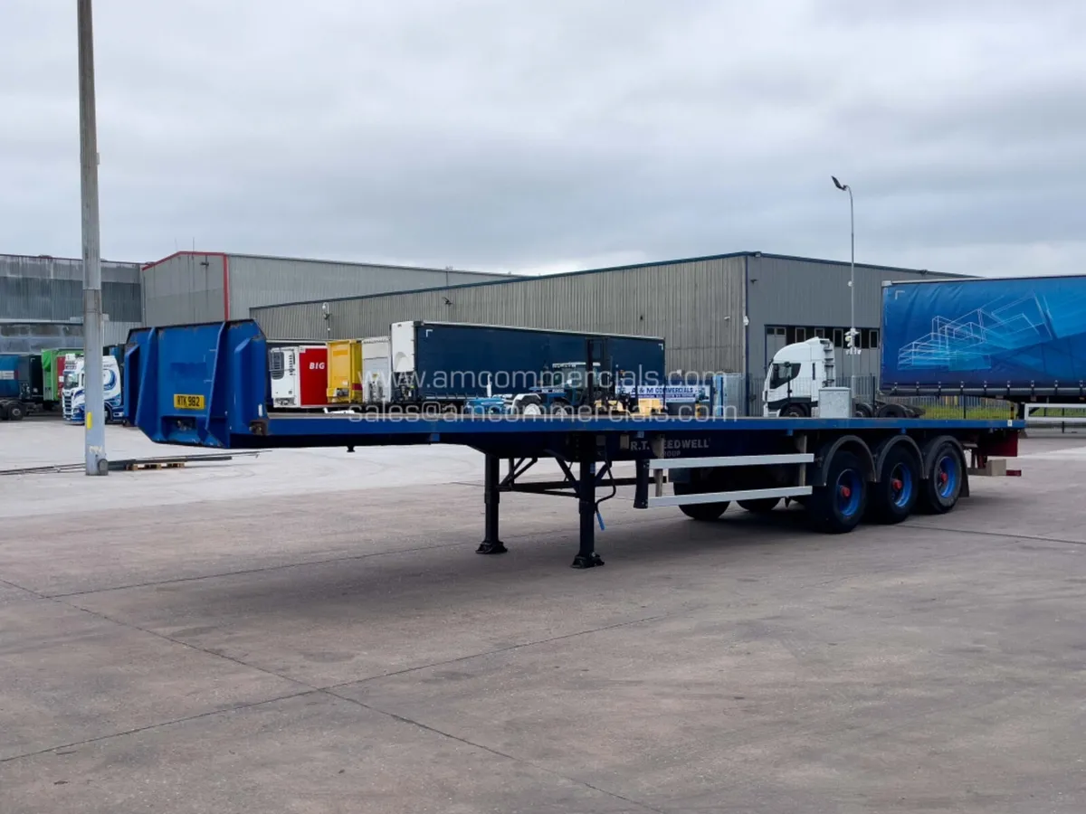 2008 DENNISON FLATBED TRAILER - Image 3