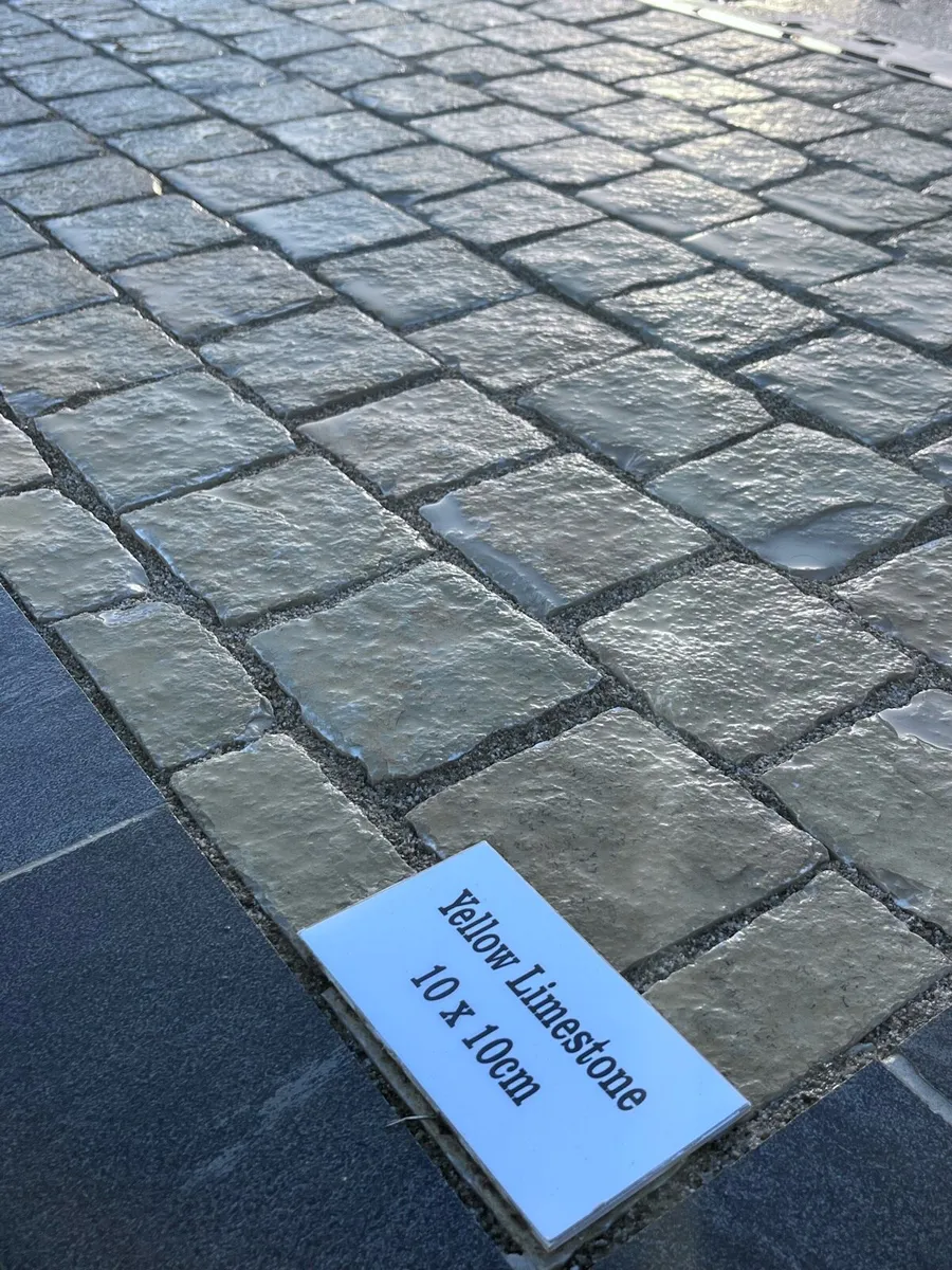 Limestone Cobbles & Porcelain Borders - Image 1
