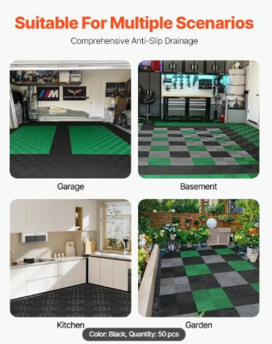 Interlocking Drainage Mat, 12” x 12” Modular - Image 4