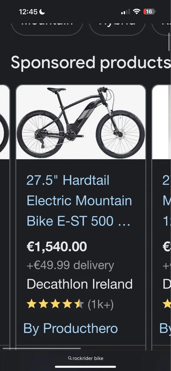 Rockrider EST500 electric mountain bike - Image 1