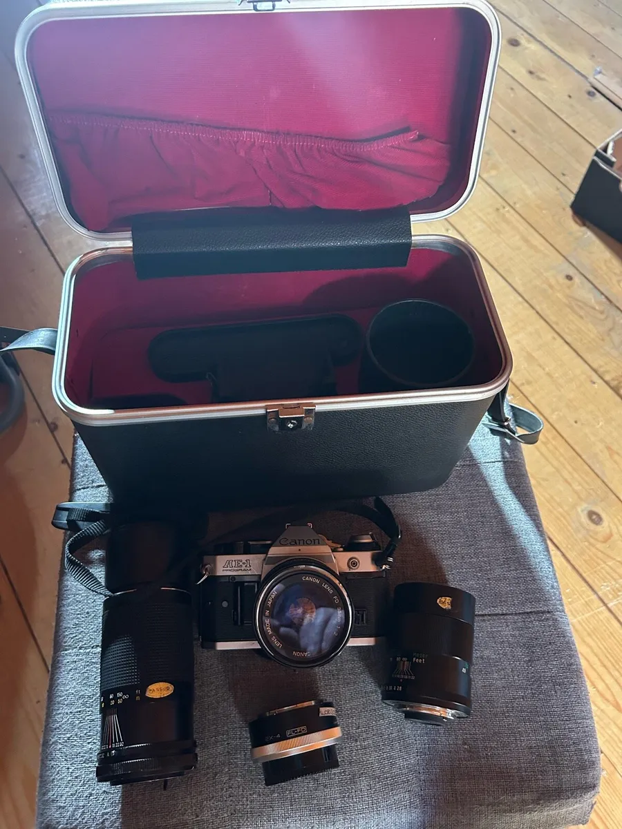 Cannon AE1, 35mm,50mm,300,mm and converter lens - Image 3